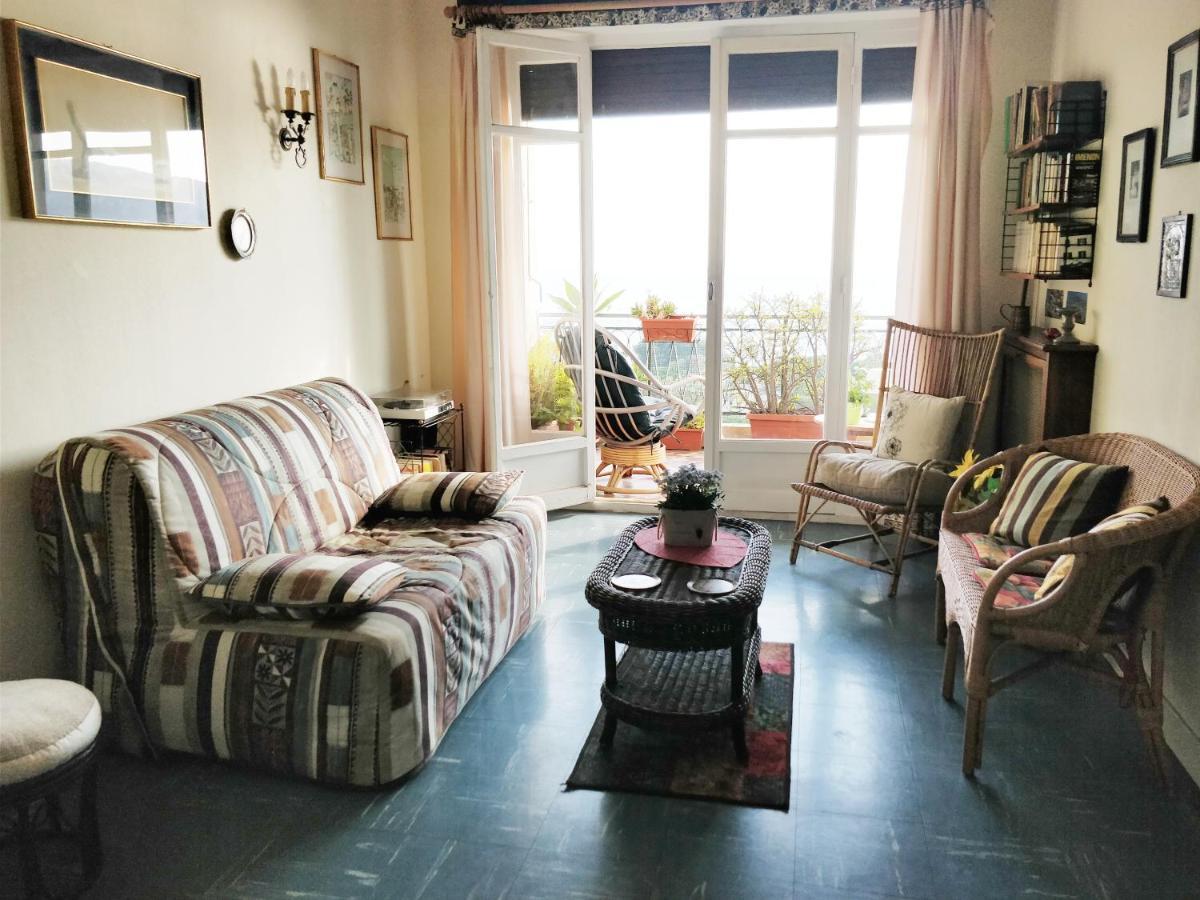 Vintage Flat On Villefranche Bay - Free Car Park Luaran gambar